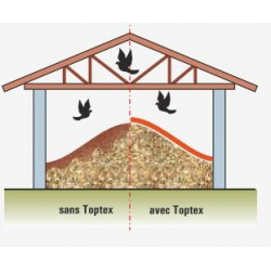 Couverture de Protection TOPTEX Intérieur/Extérieur pour Paille, Foin et Céréales